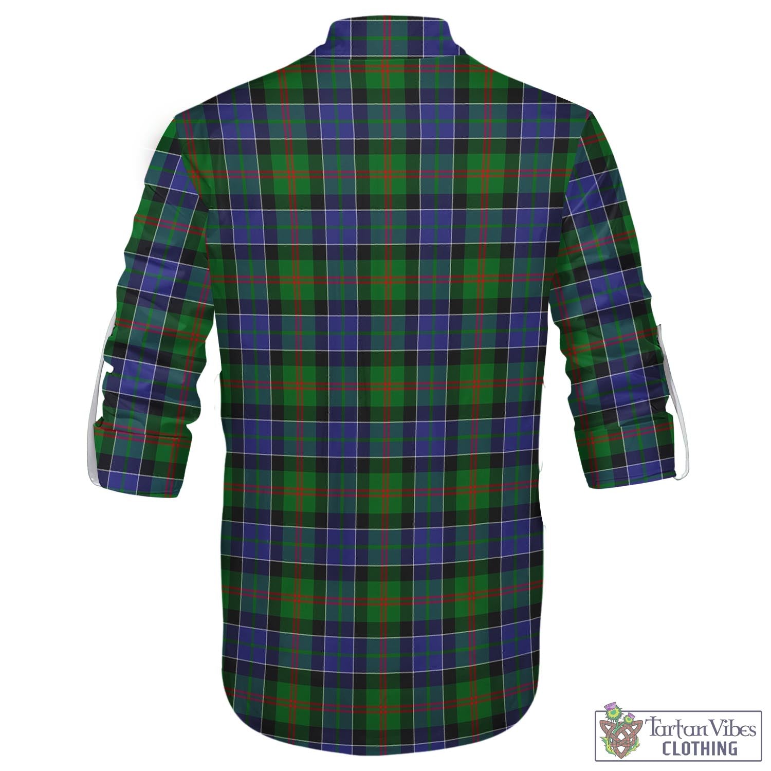 Tartan Vibes Clothing Paterson Tartan Men's Scottish Traditional Jacobite Ghillie Kilt Shirt