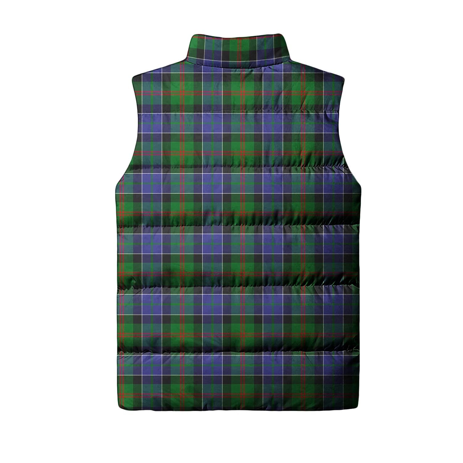 Paterson Tartan Sleeveless Puffer Jacket with Family Crest - Tartanvibesclothing