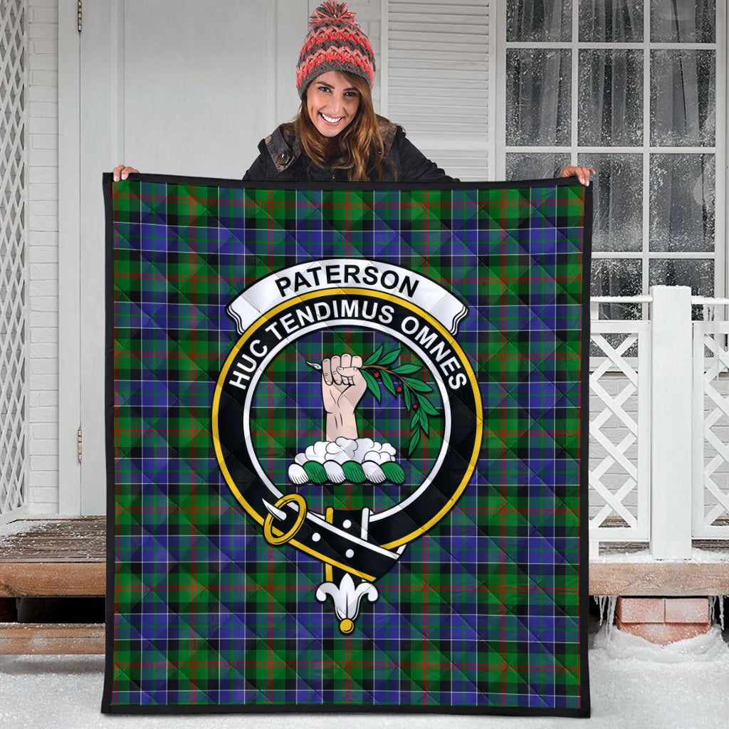 paterson-tartan-quilt-with-family-crest