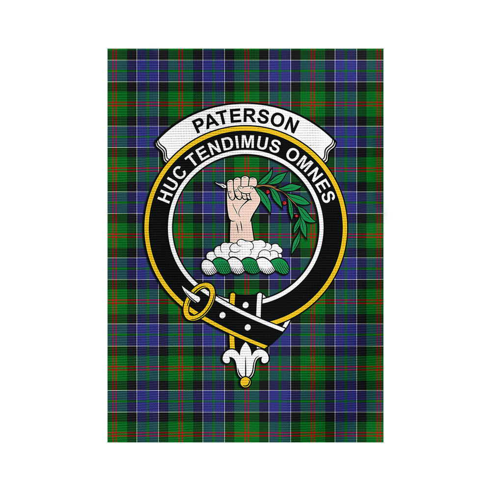 Paterson Tartan Flag with Family Crest - Tartan Vibes Clothing