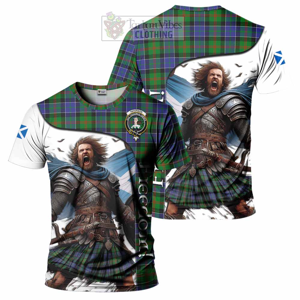 Paterson Crest Tartan T-Shirt Inspired by the Freedom of Scottish Warrior