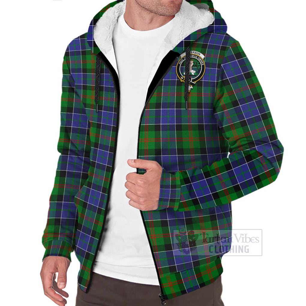 Tartan Vibes Clothing Paterson Tartan Sherpa Hoodie with Family Crest Celtic Skull Style