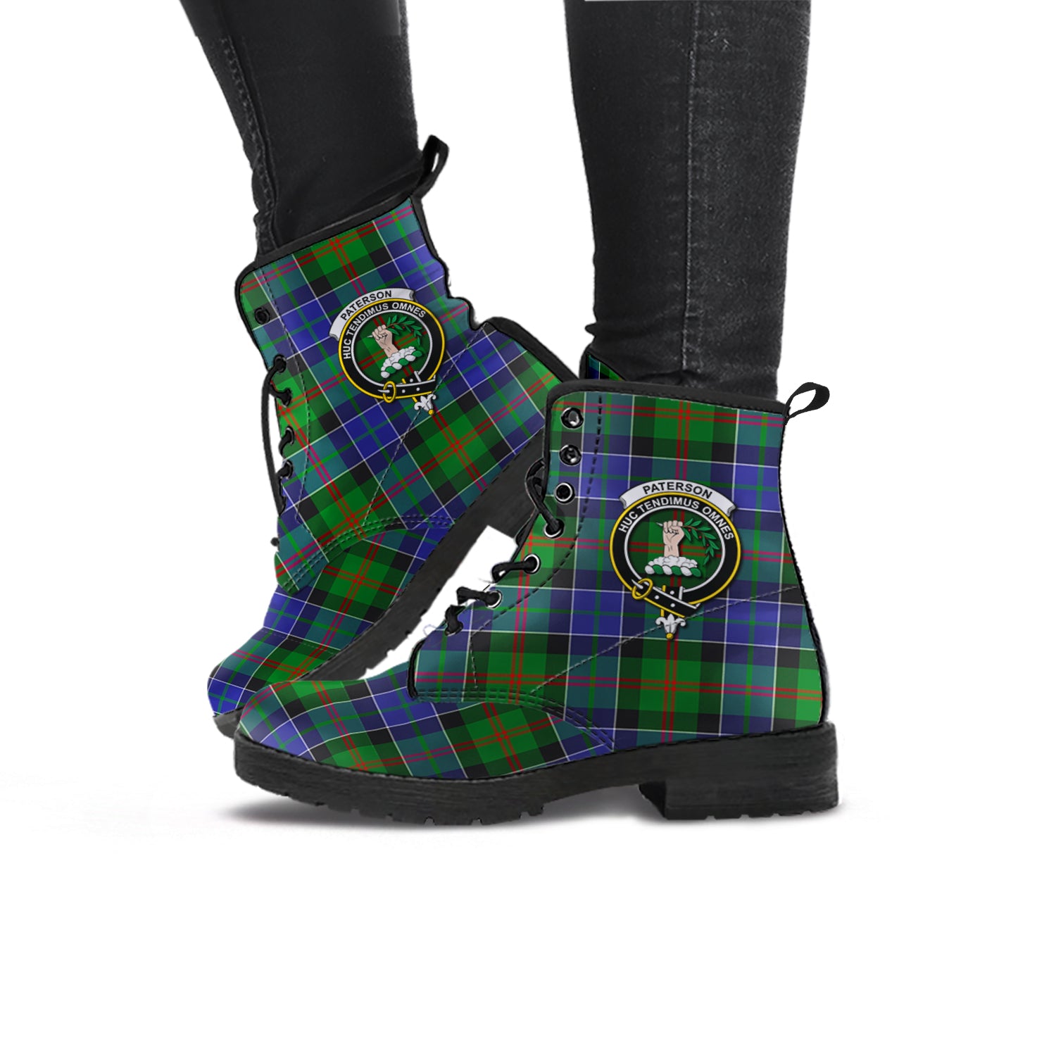 paterson-tartan-leather-boots-with-family-crest