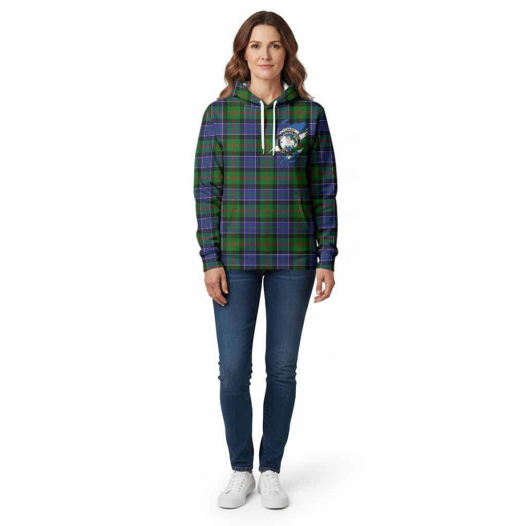 Paterson Clan Crest In Me Tartan Cotton Hoodie Scotland Flag Style