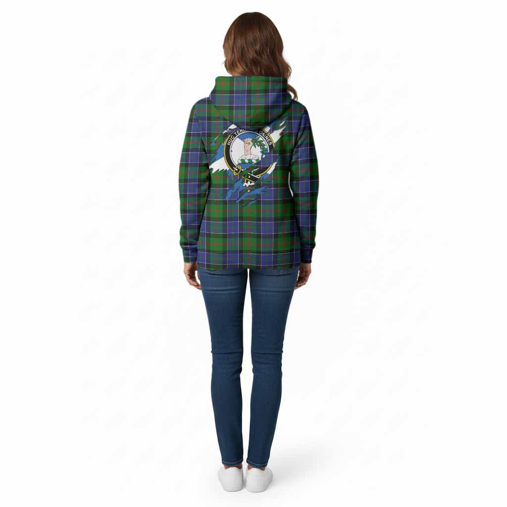 Paterson Clan Crest In Me Tartan Cotton Hoodie Scotland Flag Style
