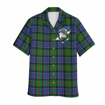 Paterson Clan Crest In Me Tartan Hawaiian Shirt Scotland Flag Style