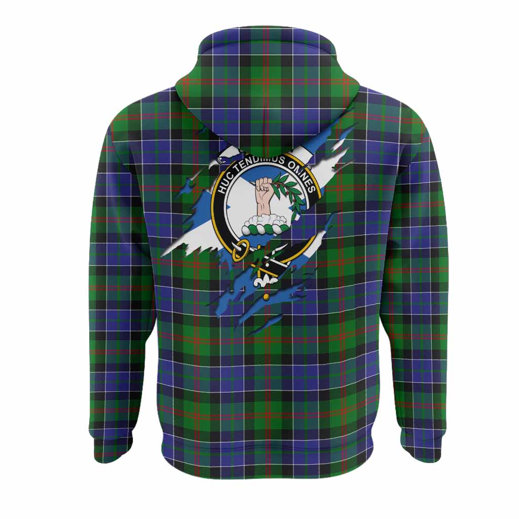 Paterson Clan Crest In Me Tartan Hoodie Scotland Flag Style