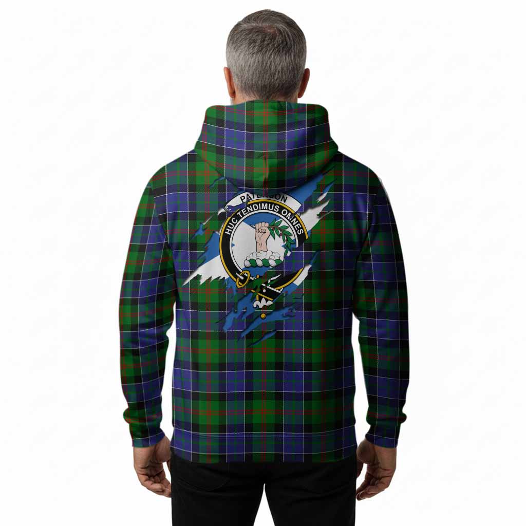 Paterson Clan Crest In Me Tartan Hoodie Scotland Flag Style