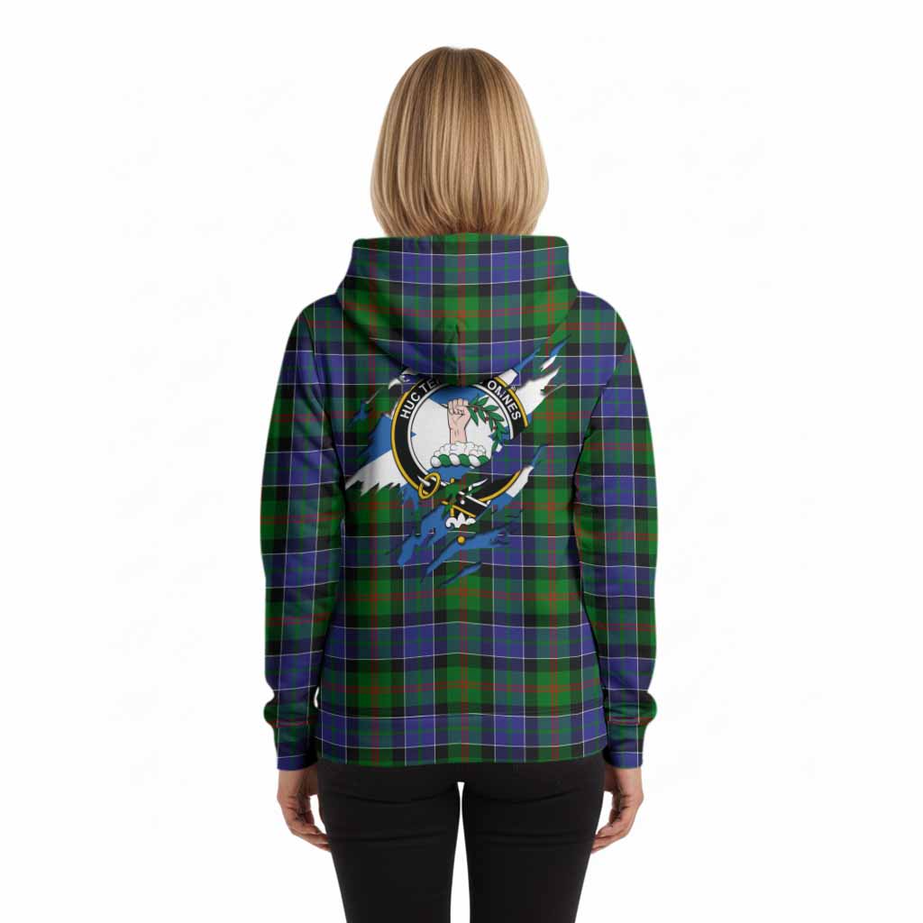 Paterson Clan Crest In Me Tartan Hoodie Scotland Flag Style