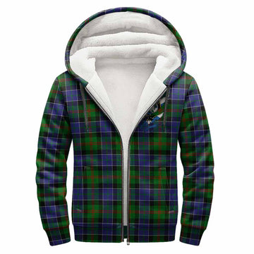 Paterson Clan Crest In Me Tartan Sherpa Hoodie Scotland Flag Style