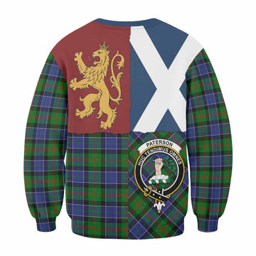 Paterson Crest Tartan Sweatshirt with Lion Rampant Saltire Style