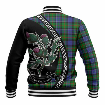 Paterson Family Crest Tartan Baseball Jacket Alba Thistle Inspired