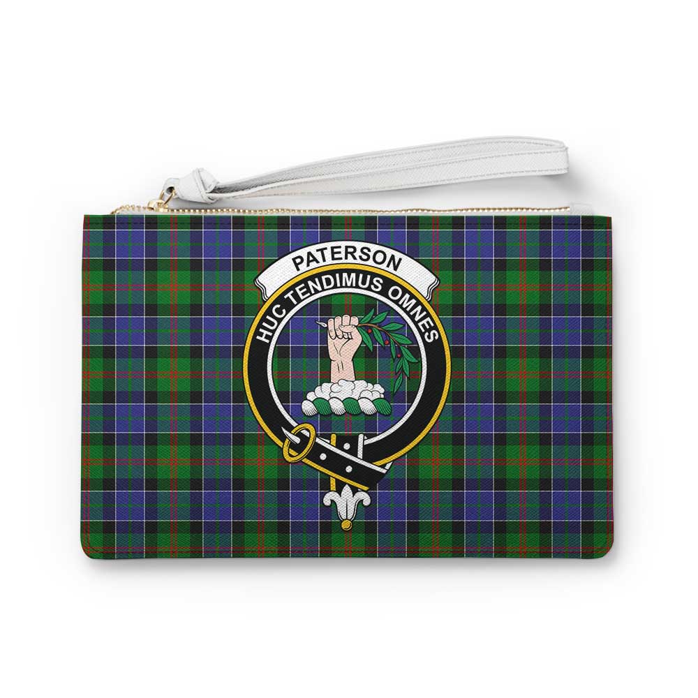 Tartan Vibes Clothing Paterson Family Crest Tartan Clutch Bag