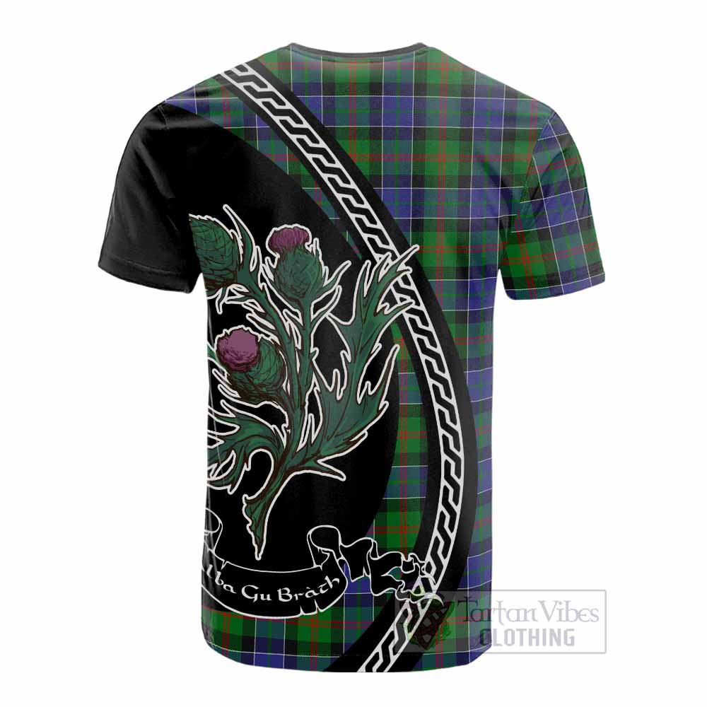 Paterson Family Crest Tartan Cotton T-shirt Alba Thistle Inspired - Tartan Vibes Clothing