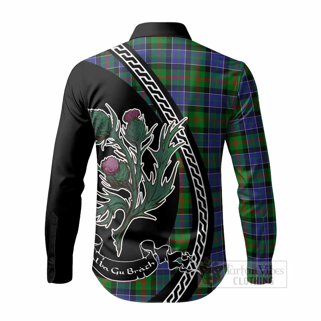 Paterson Family Crest Tartan Long Sleeve Button Shirts Alba Thistle Inspired - Tartan Vibes Clothing