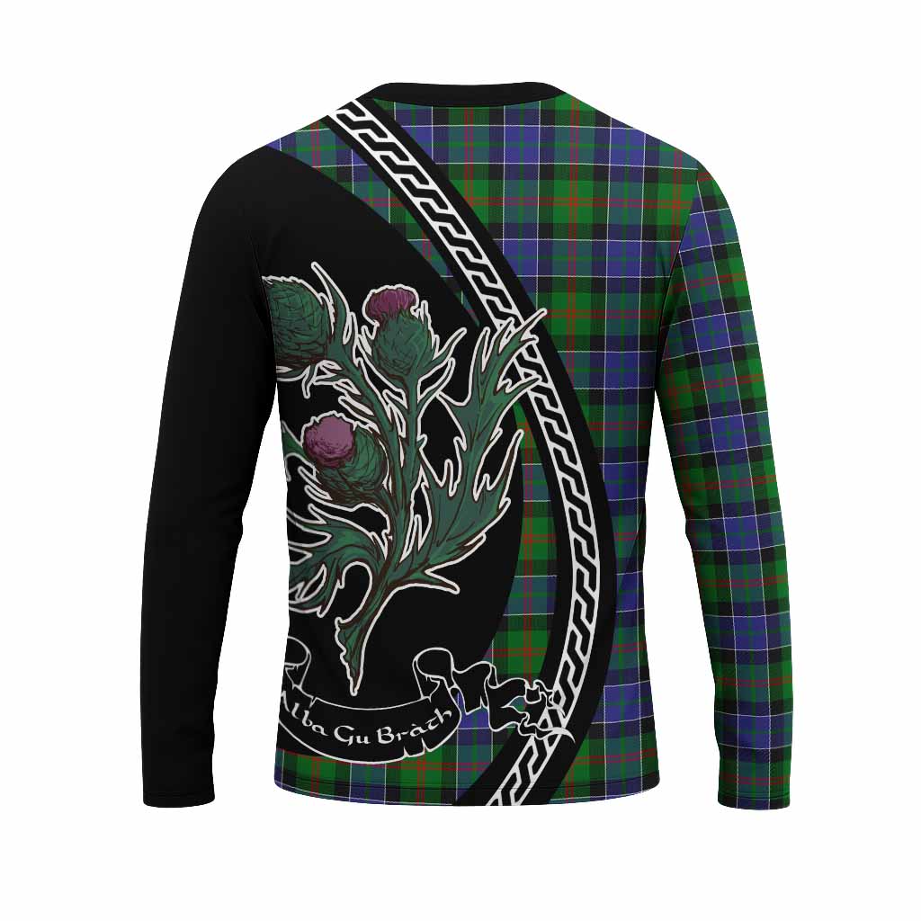 Paterson Family Crest Tartan Long Sleeve T-Shirt Alba Thistle Inspired - Tartan Vibes Clothing