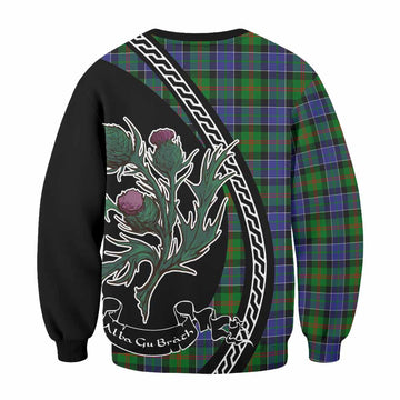 Paterson Family Crest Tartan Sweatshirt Alba Thistle Inspired