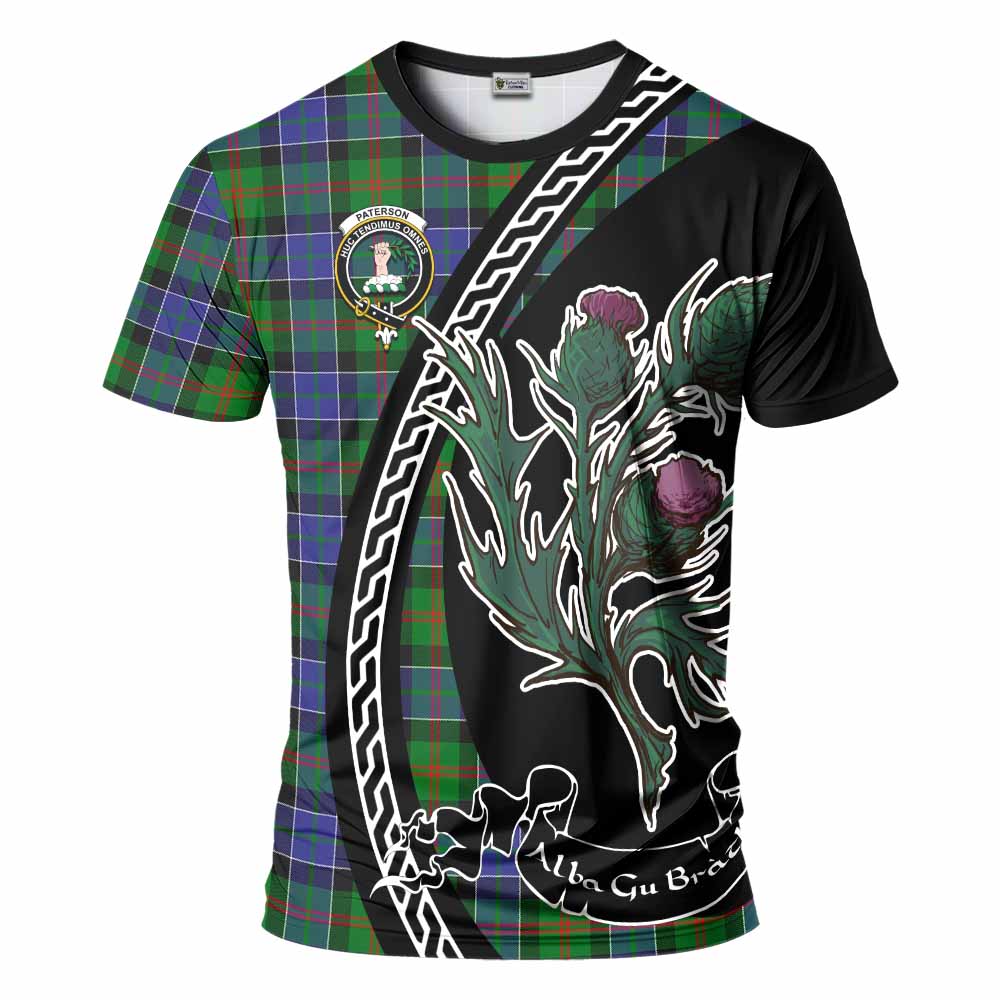 Paterson Family Crest Tartan T-Shirt Alba Thistle Inspired - Tartan Vibes Clothing