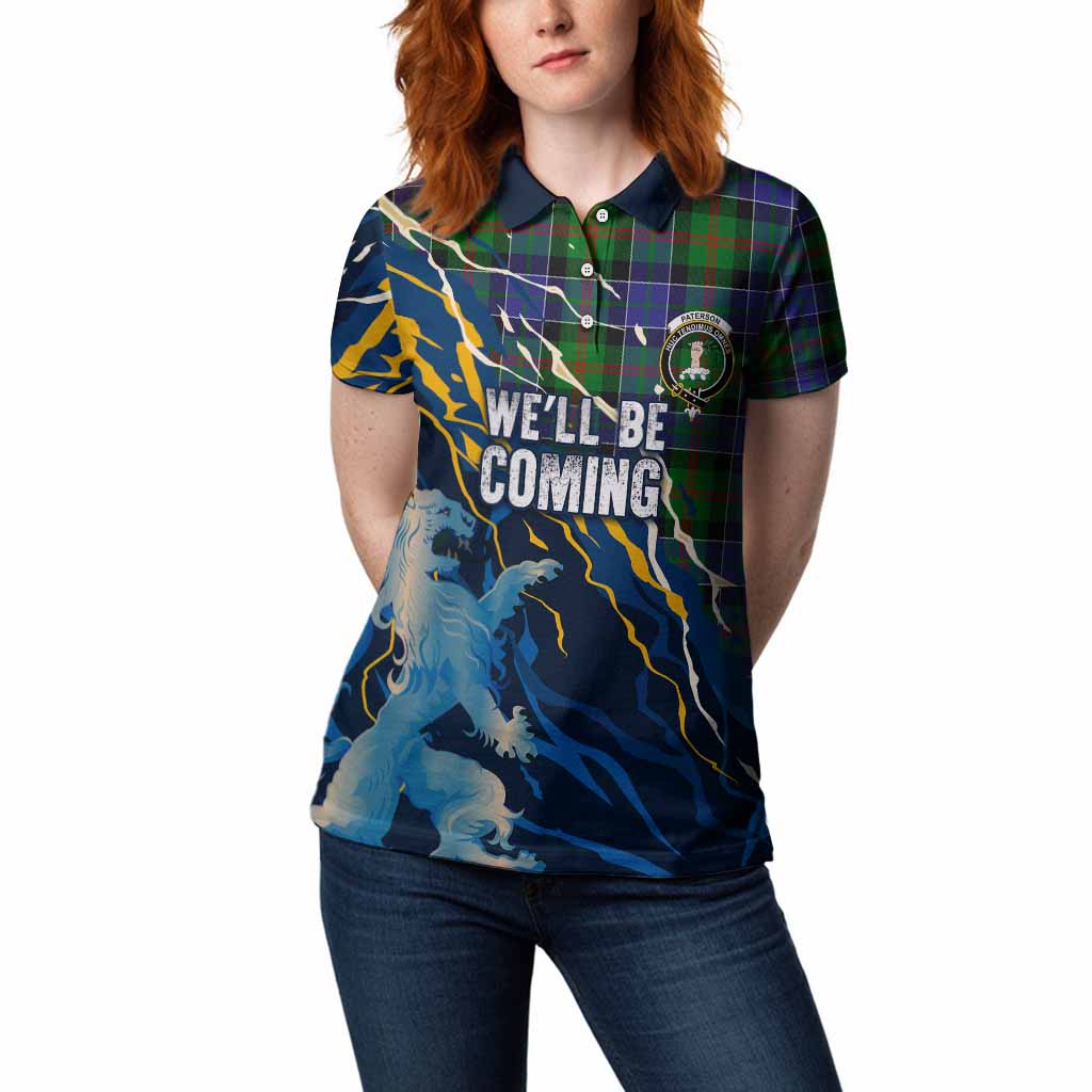 Paterson Scotland Tartan Women Polo Shirt WC2026 Football - We'll Be Coming