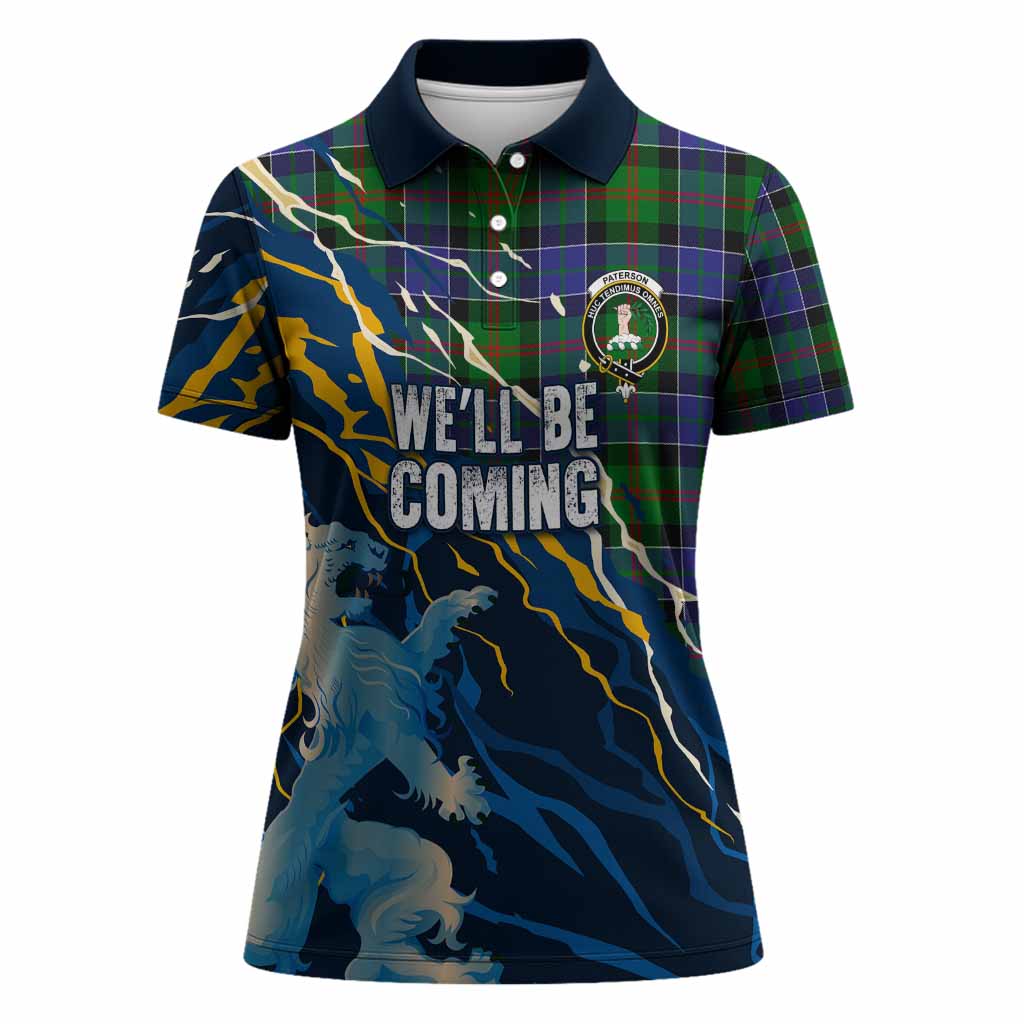 Paterson Scotland Tartan Women Polo Shirt WC2026 Football - We'll Be Coming