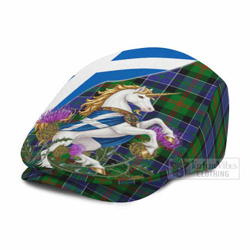 Paterson Scottish Tartan Unicorn Heritage Flat Cap, Jeff Cap
