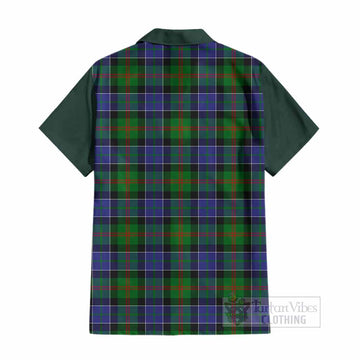 Paterson Tartan Accent Cotton Hawaiian Shirt with Family Crest