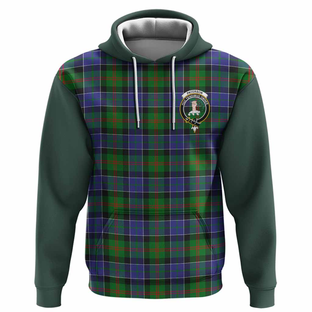 Paterson Tartan Accent Hoodie with Family Crest