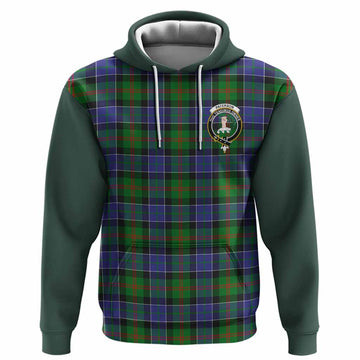 Paterson Tartan Accent Hoodie with Family Crest