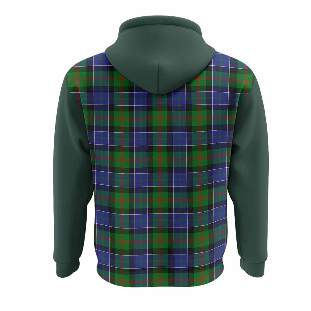 Paterson Tartan Accent Hoodie with Family Crest