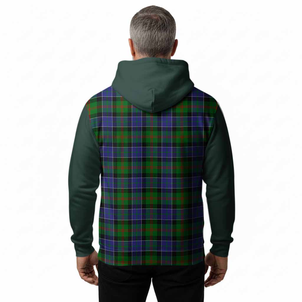 Paterson Tartan Accent Hoodie with Family Crest