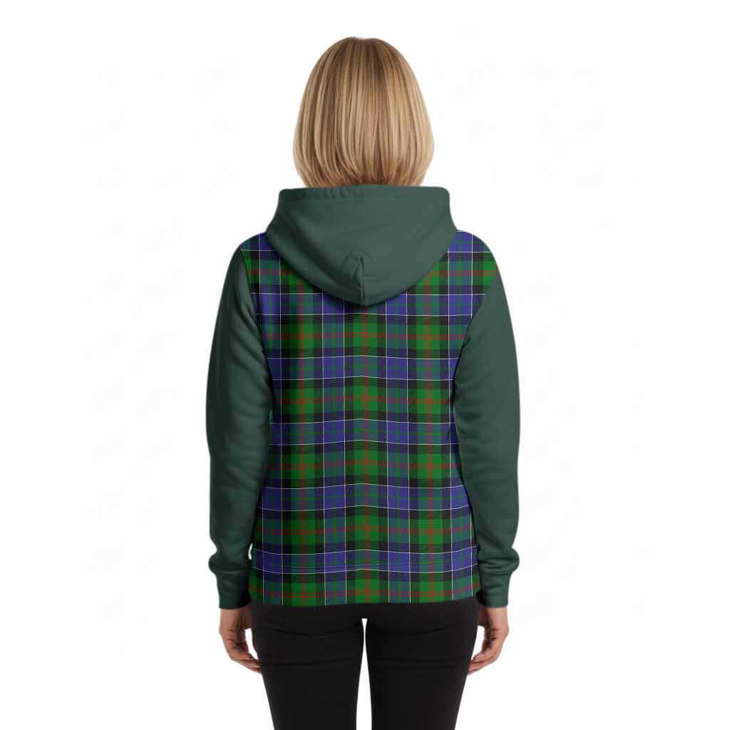 Paterson Tartan Accent Hoodie with Family Crest