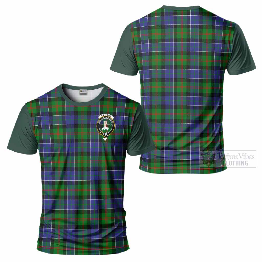 Paterson Tartan Accent T-Shirt with Family Crest