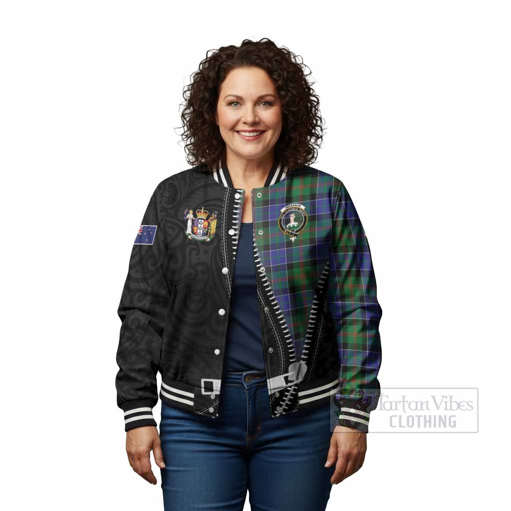Paterson Tartan Baseball Jacket New Zealand Pattern Unique Zipper Stylized