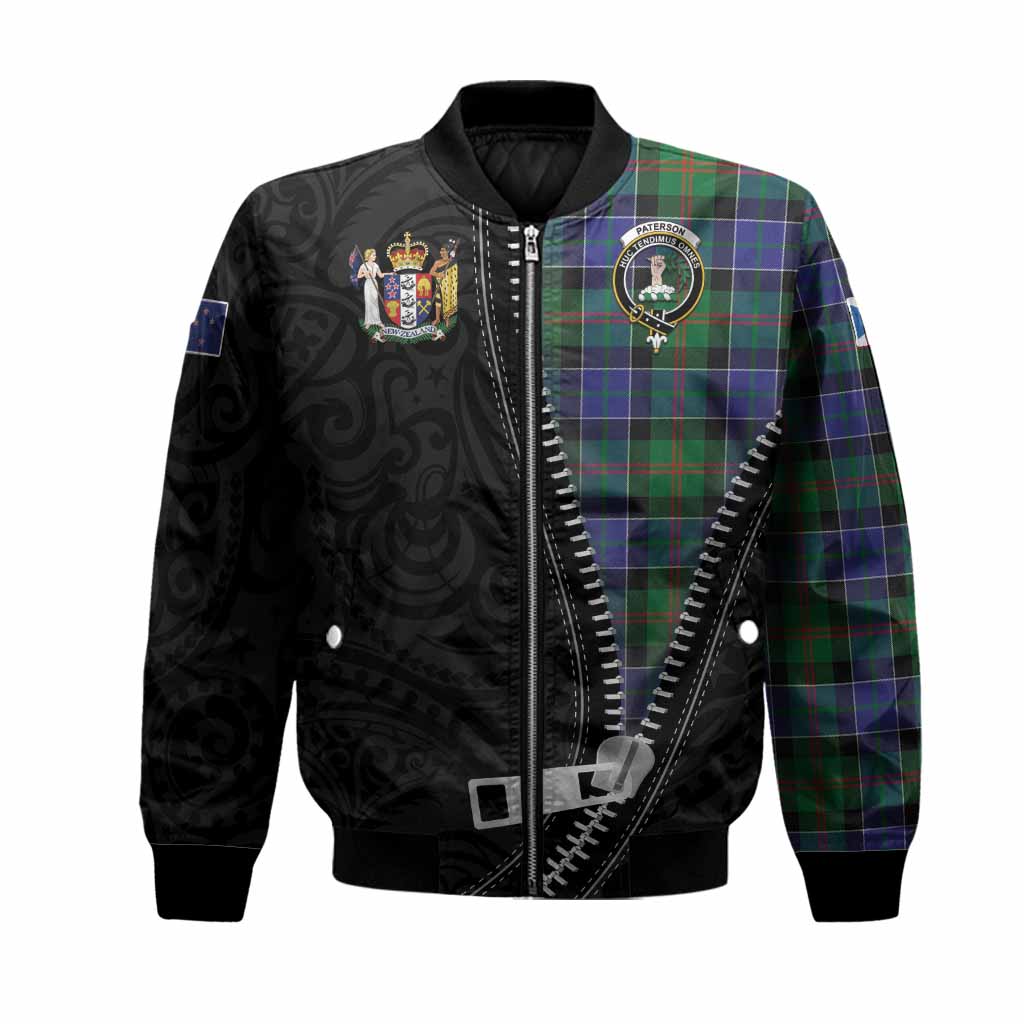 Paterson Tartan Bomber Jacket New Zealand Pattern Unique Zipper Stylized