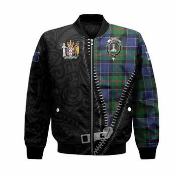 Paterson Tartan Bomber Jacket New Zealand Pattern Unique Zipper Stylized