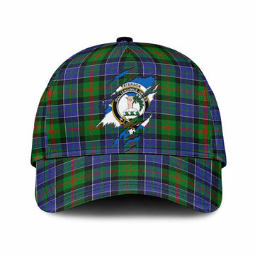 Paterson Tartan Classic Cap with Family Crest In Me Style