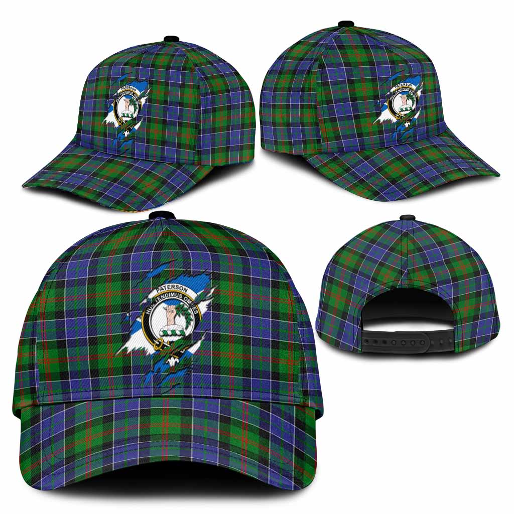 Paterson Tartan Classic Cap with Family Crest In Me Style