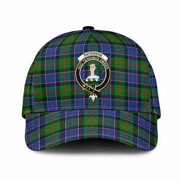 Paterson Tartan Classic Cap with Family Crest