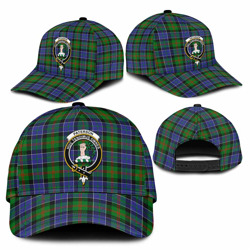 Paterson Tartan Classic Cap with Family Crest