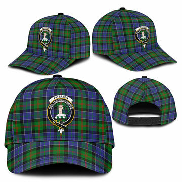 Paterson Tartan Classic Cap with Family Crest