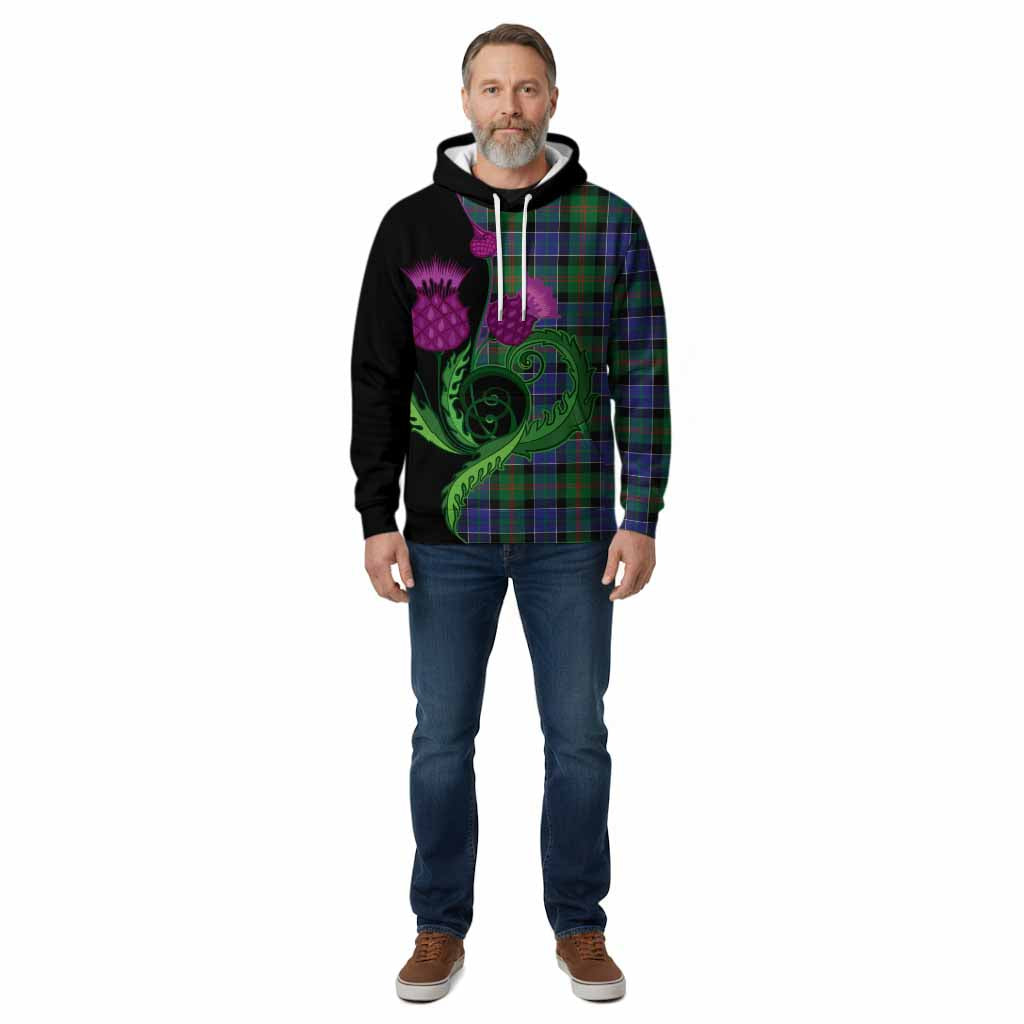 Paterson Tartan Cotton Hoodie Traditional Scottish Thistle