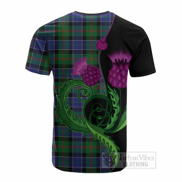 Paterson Tartan Cotton T-shirt Traditional Scottish Thistle