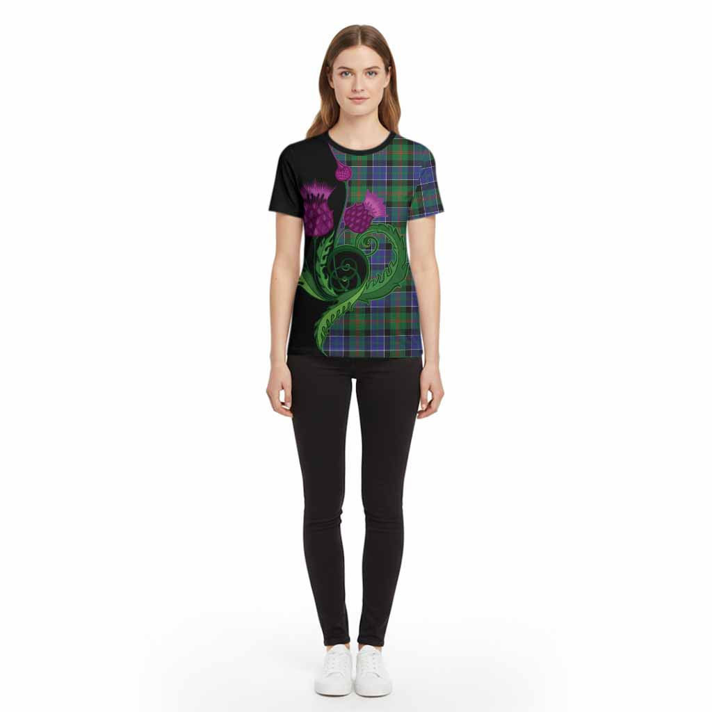 Paterson Tartan Cotton T-shirt Traditional Scottish Thistle