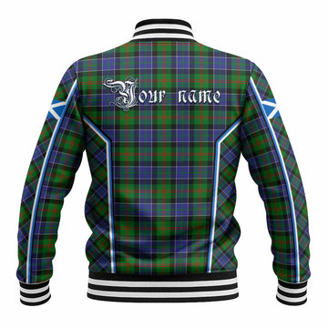 Paterson Tartan Crest Baseball Jacket Scotland Coat of Arm Flag Style
