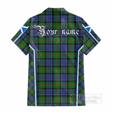 Paterson Tartan Crest Cotton Hawaiian Shirt Scotland Coat of Arm Flag Style