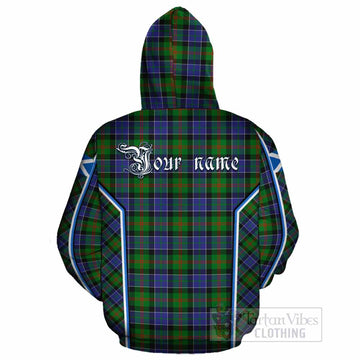 Paterson Tartan Crest Cotton Hoodie Scotland Coat of Arm Flag Style - Tartan Vibes Clothing