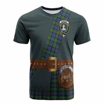 Paterson Tartan Crest Cotton T-shirt Kilt Costume Style