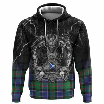 Paterson Tartan Crest Hoodie Celtic Odin's Raven Legacy