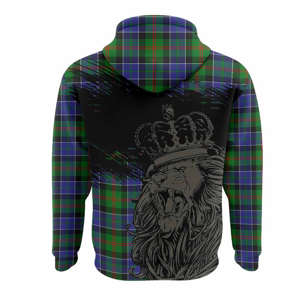 Paterson Tartan Crest Hoodie Crowned Lion Heritage Style