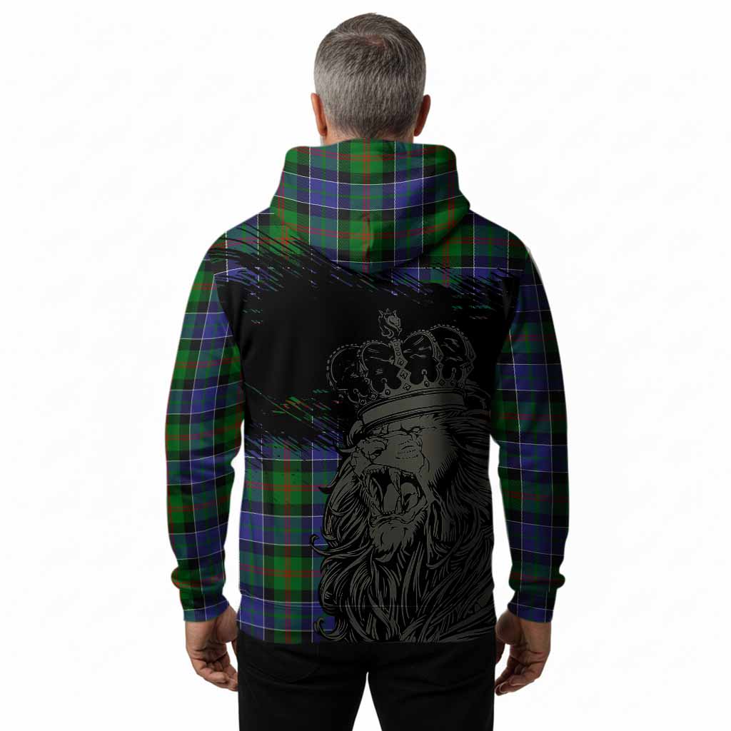 Paterson Tartan Crest Hoodie Crowned Lion Heritage Style